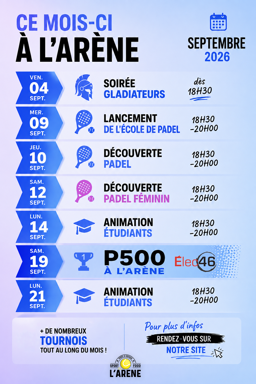 Événement Septembre 2026